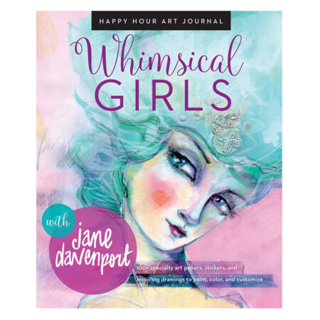 Whimsical Girls Art Journal | Beautiful faces to colour on a variety of papers!