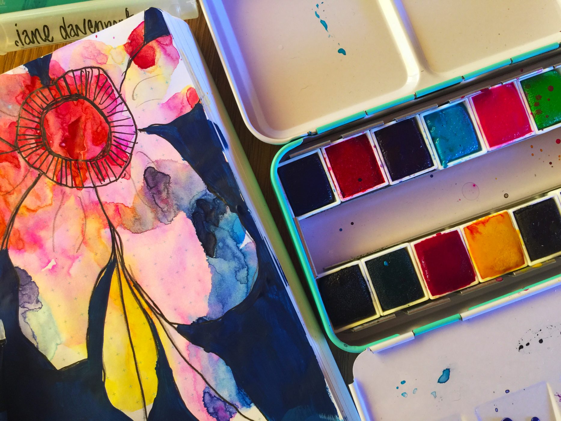 A Funky Floral – Simple Visual Interest Element.