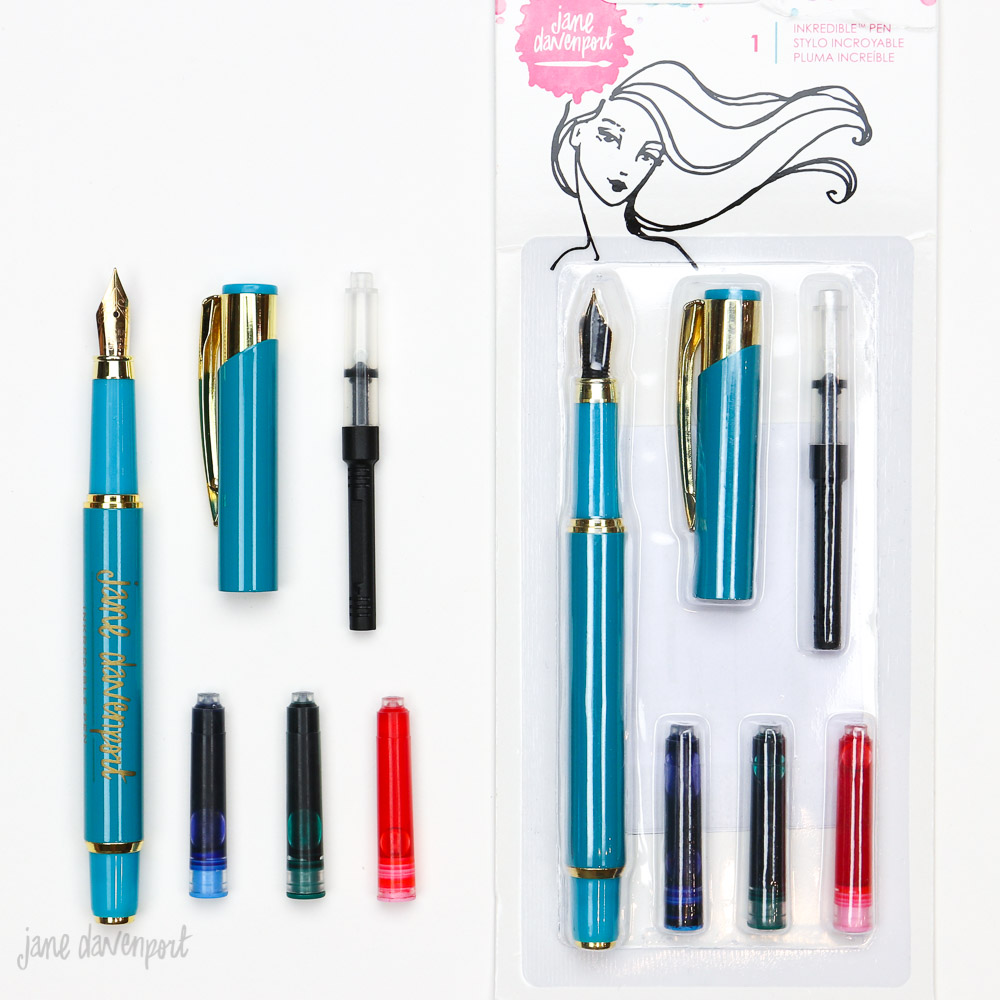 INKredible Fountain Pen | Teal & Gold Edition| The pen for art making! - Image 2
