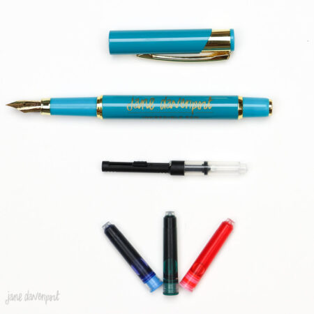 INKredible Fountain Pen | Teal & Gold Edition| The pen for art making!