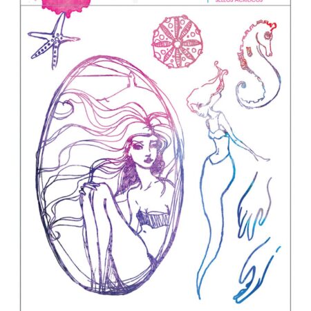 Mermaid Moves Stamps | mermies & seahorses