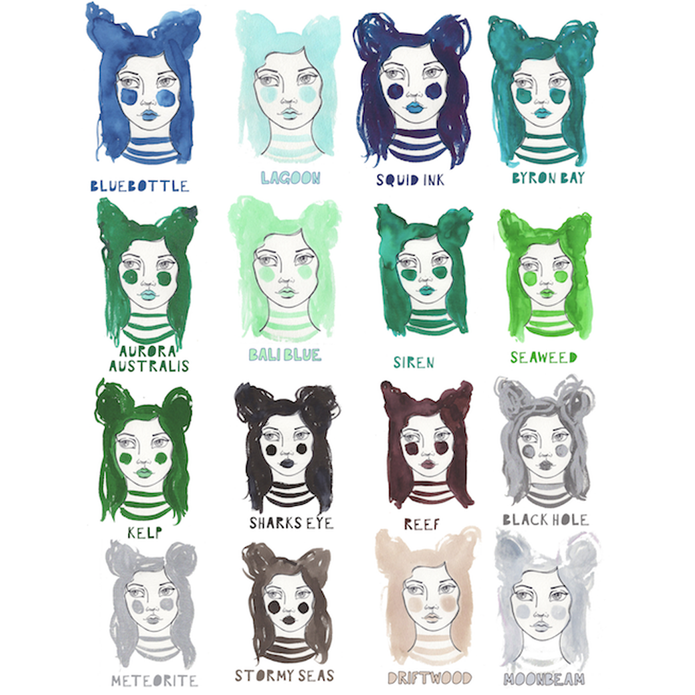 Mermaid Markers | Sunbleached Set | Pastel & Subtle inks - Image 7