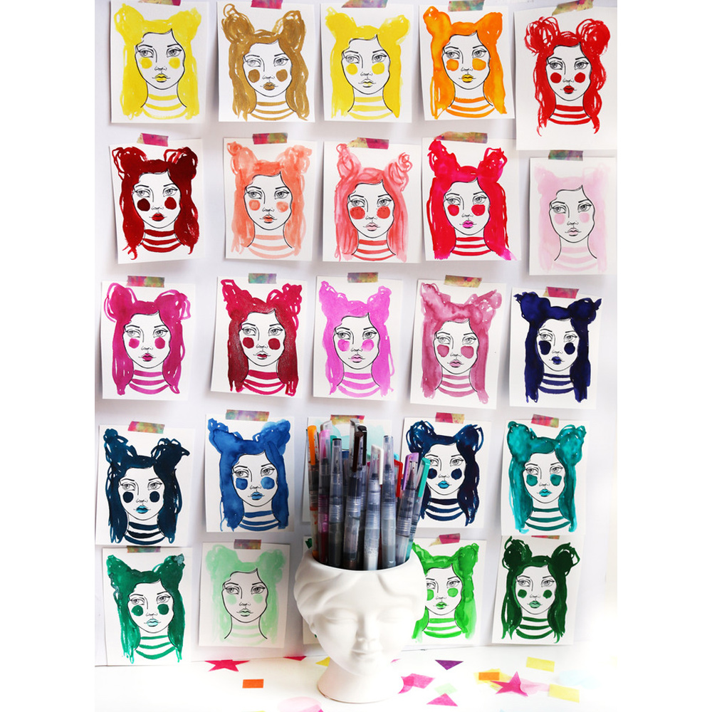 Mermaid Markers | Sunbleached Set | Pastel & Subtle inks - Image 6