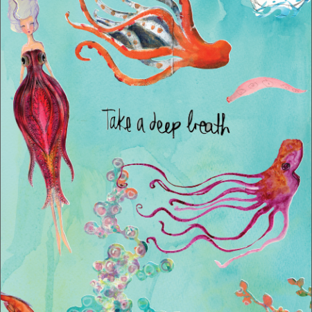 Mermaid Washi Sheet | illustrated sticker sheet for collage