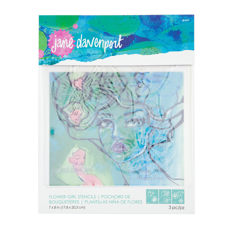 Flower Girl Stencils | set of 3 faces & blooms! - Image 7