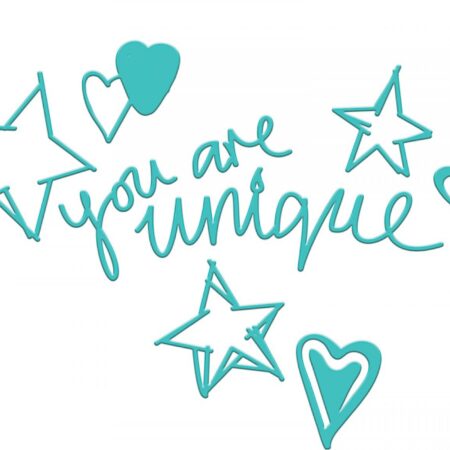 You are Unique | paper cutting set