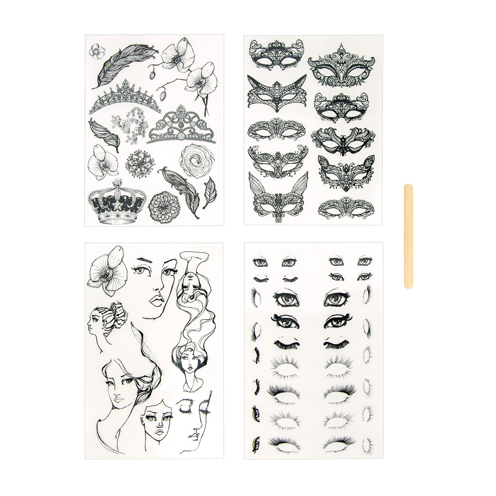 Masquerade Journal Tattoos | rub-on transfers - Image 2