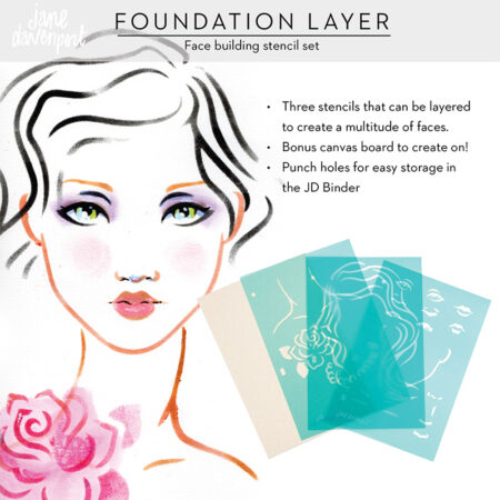 Foundation Layers Stencil Set | make your own faces