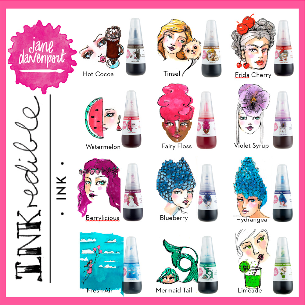 INKredible® Inks | 12 Bright watercolour inks! | Unscented