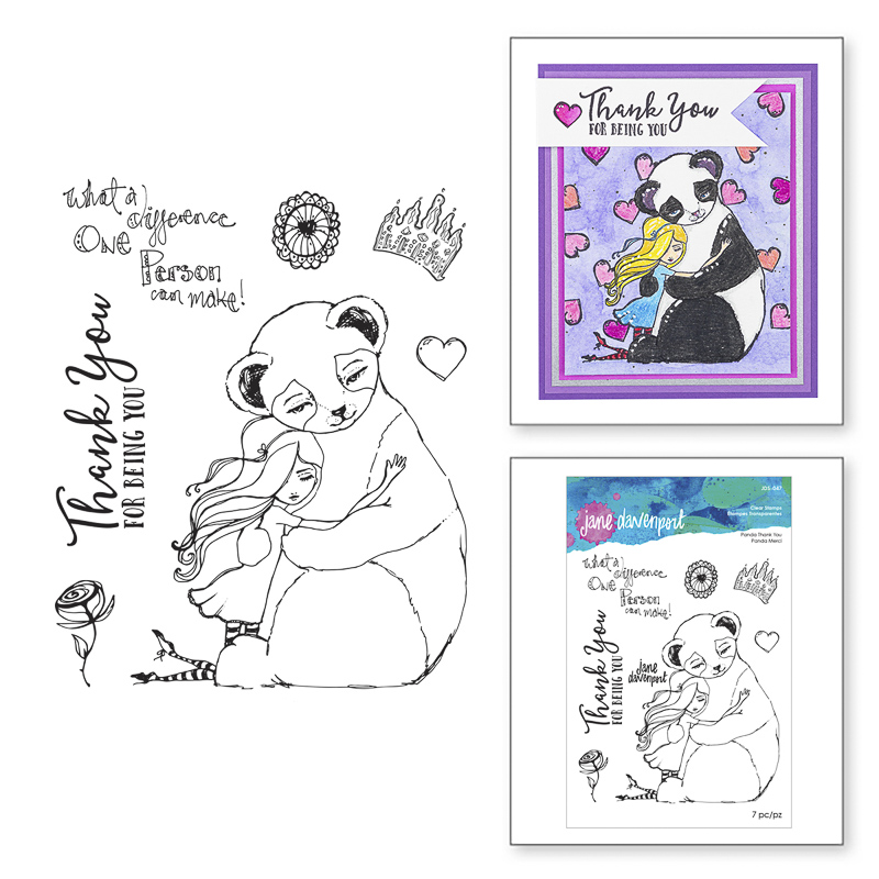 Whimsical & Wild Panda Thank You Stamp - Image 2