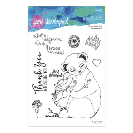 Whimsical & Wild Panda Thank You Stamp