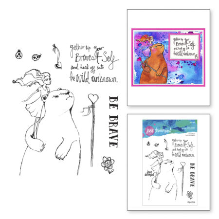 Whimsical & Wild Brave Bear Stamp