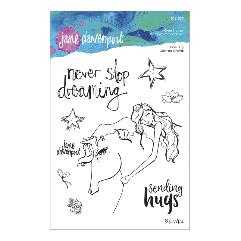 Whimsical & Wild Horse Hug Stamp