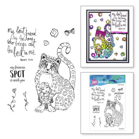 Whimsical & Wild Best Leopard Stamp