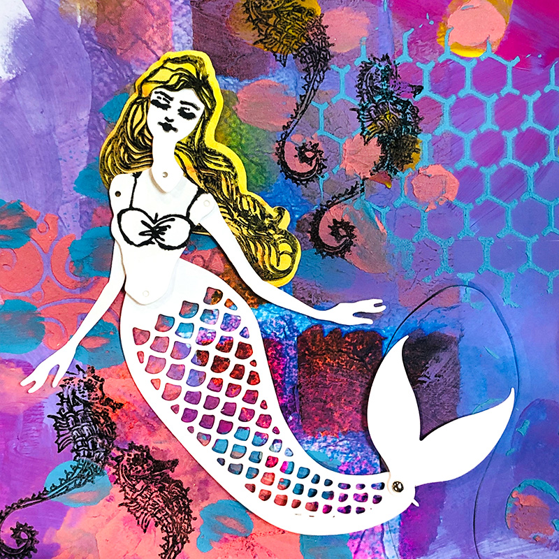 Mermaid Paper Doll | paper-cutting stamp & die - Image 11
