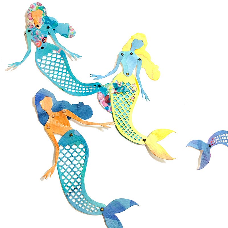 Mermaid Paper Doll | paper-cutting stamp & die - Image 9
