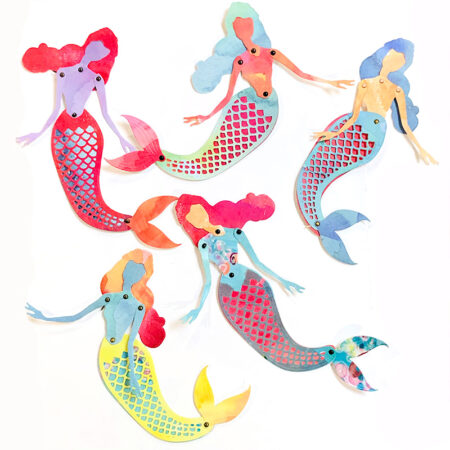 Mermaid Paper Doll | paper-cutting stamp & die