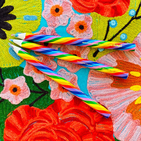 Rainbow Twirl pencil | a multi-coloured lead makes for fanciful scribbles!