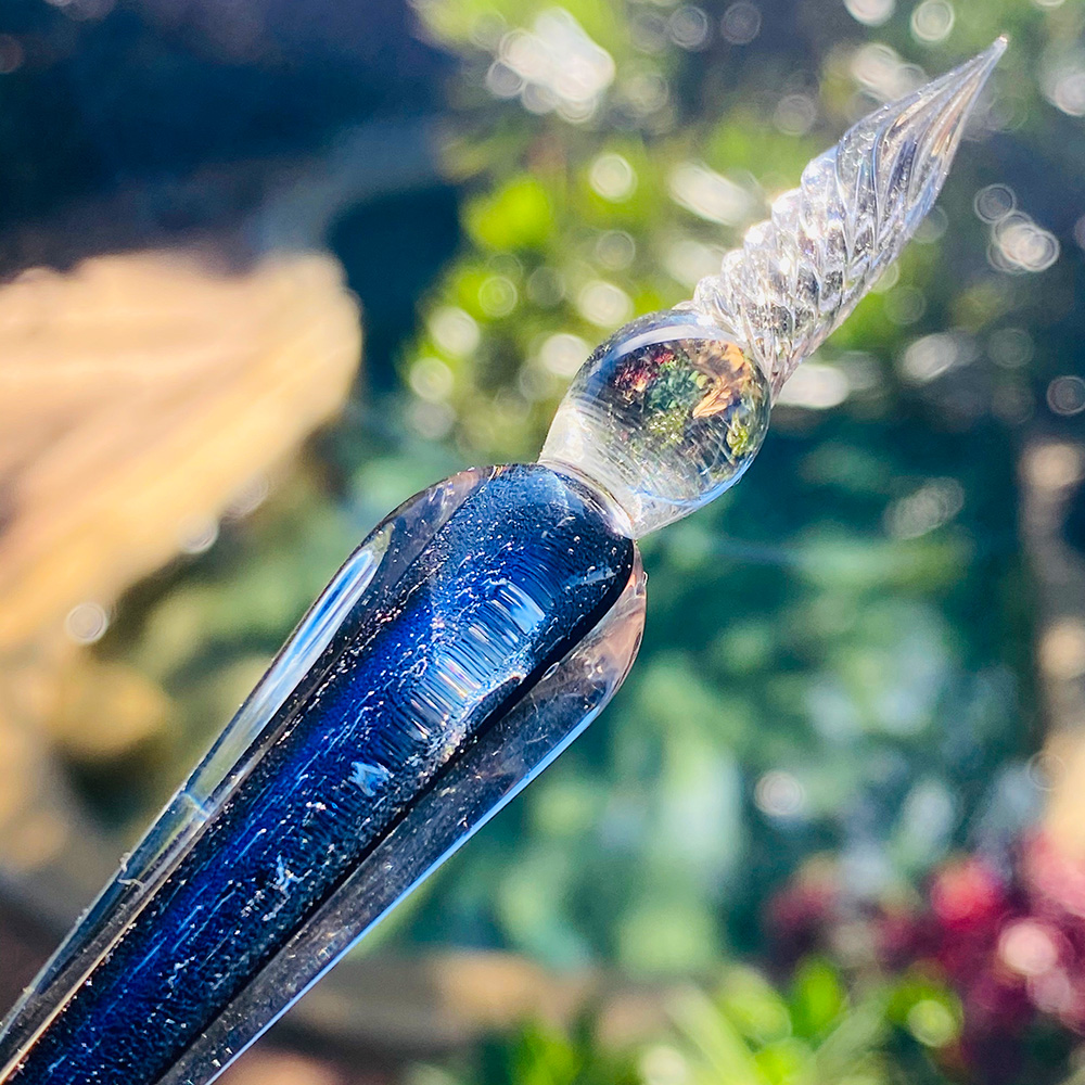 'Mermaid Tail' Take-a-Dip Glass Pen | Create the finest lines - Image 6