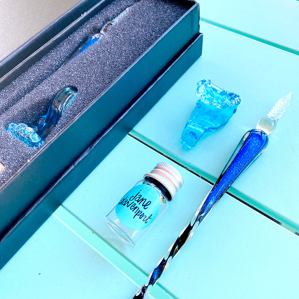 'Mermaid Tail' Take-a-Dip Glass Pen | Create the finest lines - Image 4