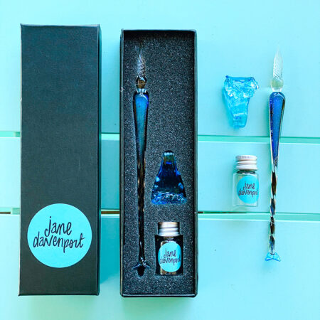 'Mermaid Tail' Take-a-Dip Glass Pen | Create the finest lines