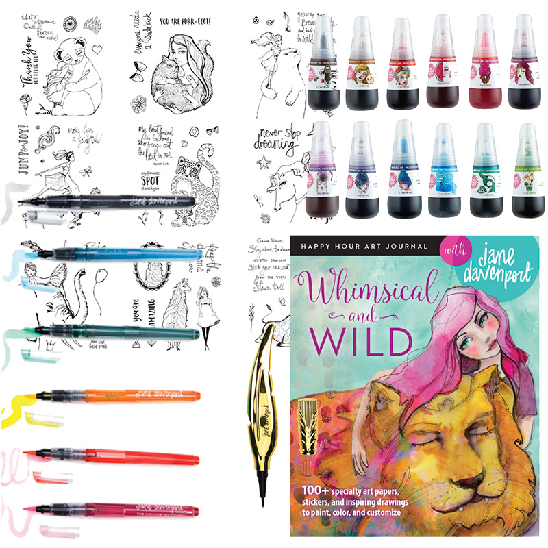Whimsical & Wild Bundle | The book & colouring essentials
