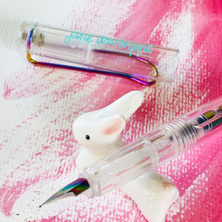 Bunny Pen & Brush Rest