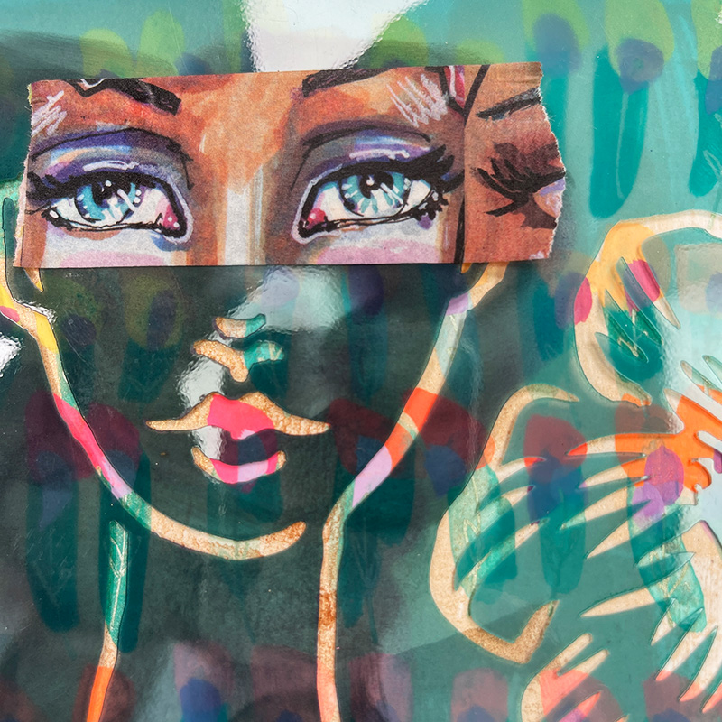 Flower Girl Stencils | set of 3 faces & blooms! - Image 5