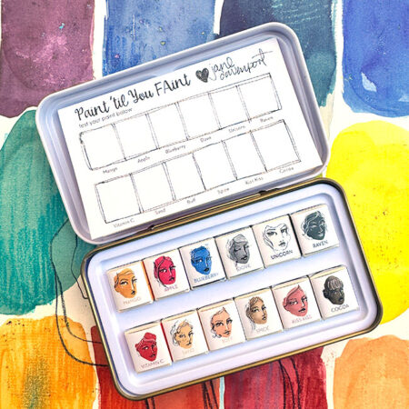 Artist Watercolors | Neutrals palette | Warm mixing trio & useful skin tones