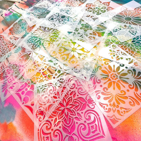 Mandala Mega Value Stencil Sets! | create instant background fanciness!