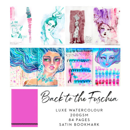'Back-to-the-Fuchsia' Art Journal | Best for watercolour
