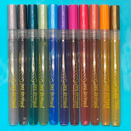 Metallic PinPoint paint pens| super-fine, glowing lines!