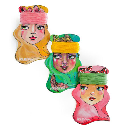 ThreadHeads | waxed linen thread for Journal Making | Set 2