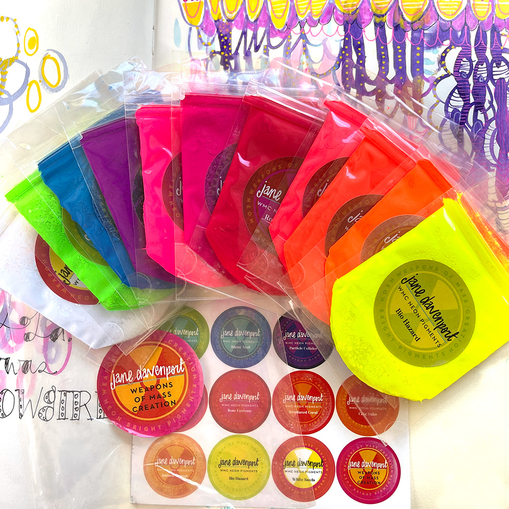 Neon Pigments | make your own glowing inks & watercolours! - Image 2