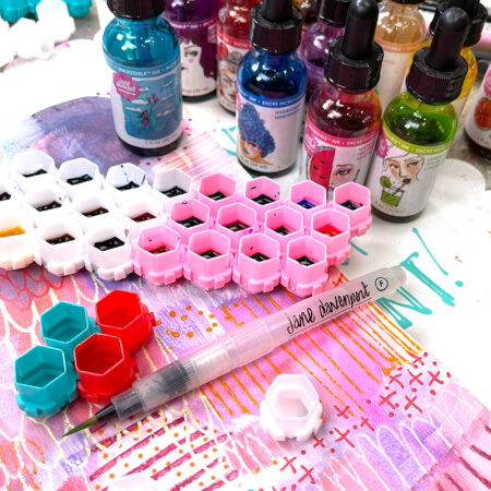 Honeycomb Ink Wells | create your interlocking ink palette!