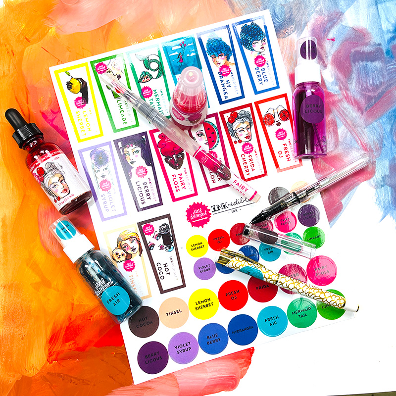 INKredible stickers | organise your art tools!