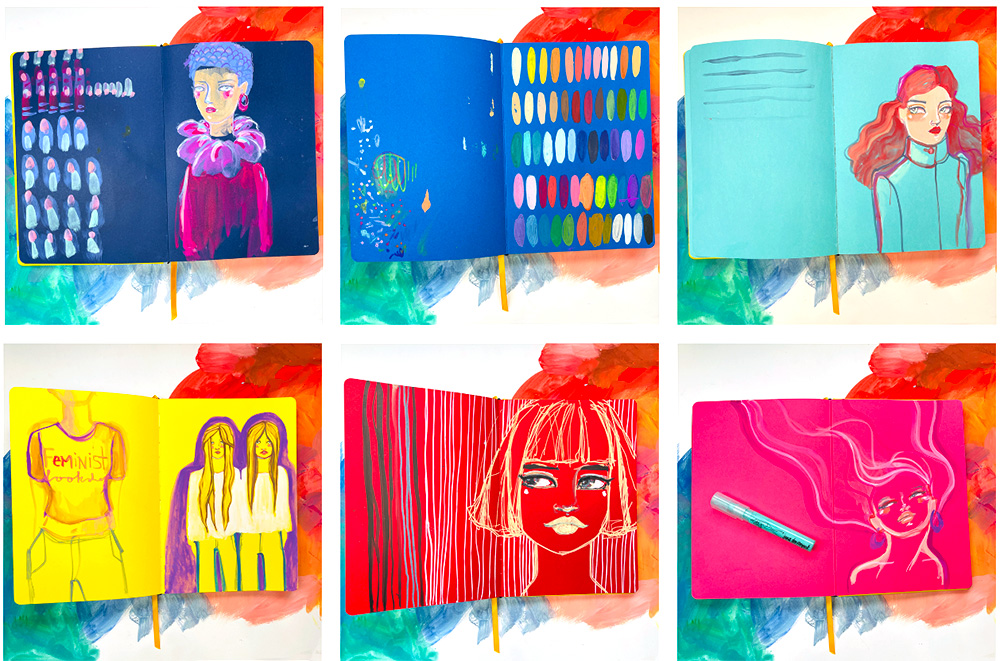 'Rainbowitis' Art Journal | Multi-colour paper! - Image 4