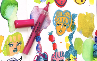 Decorating swatches: Storytime Paint Pens!