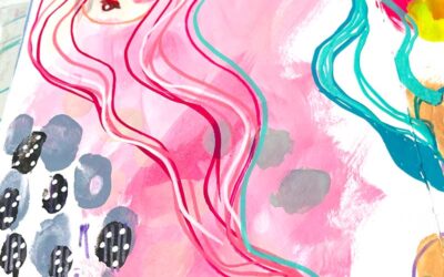 Arty Aunty fun with a lovely little guest!