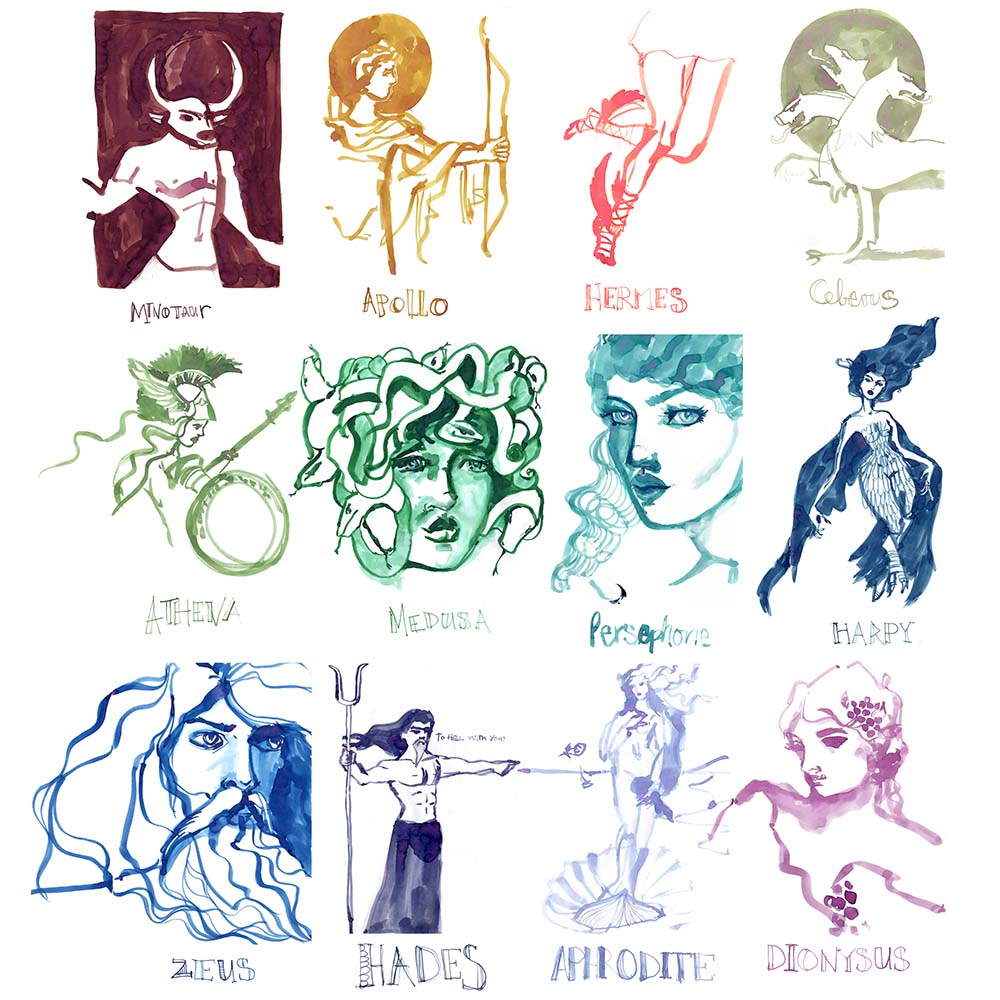 Gods & Monsters ink & LevARTation journal Bundle with bonus Goddess! - Image 2