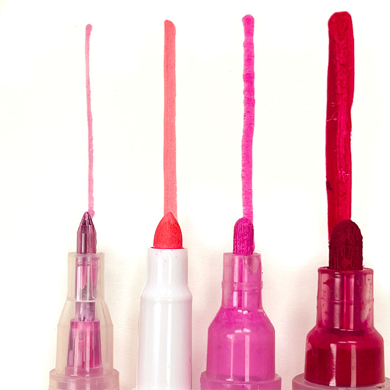 'Day at the Beach' Paint-Over Pens | 24 no-shake ink colours - Image 8