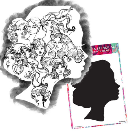 Dainty Dame Stencil | 2 piece mask & stencil set