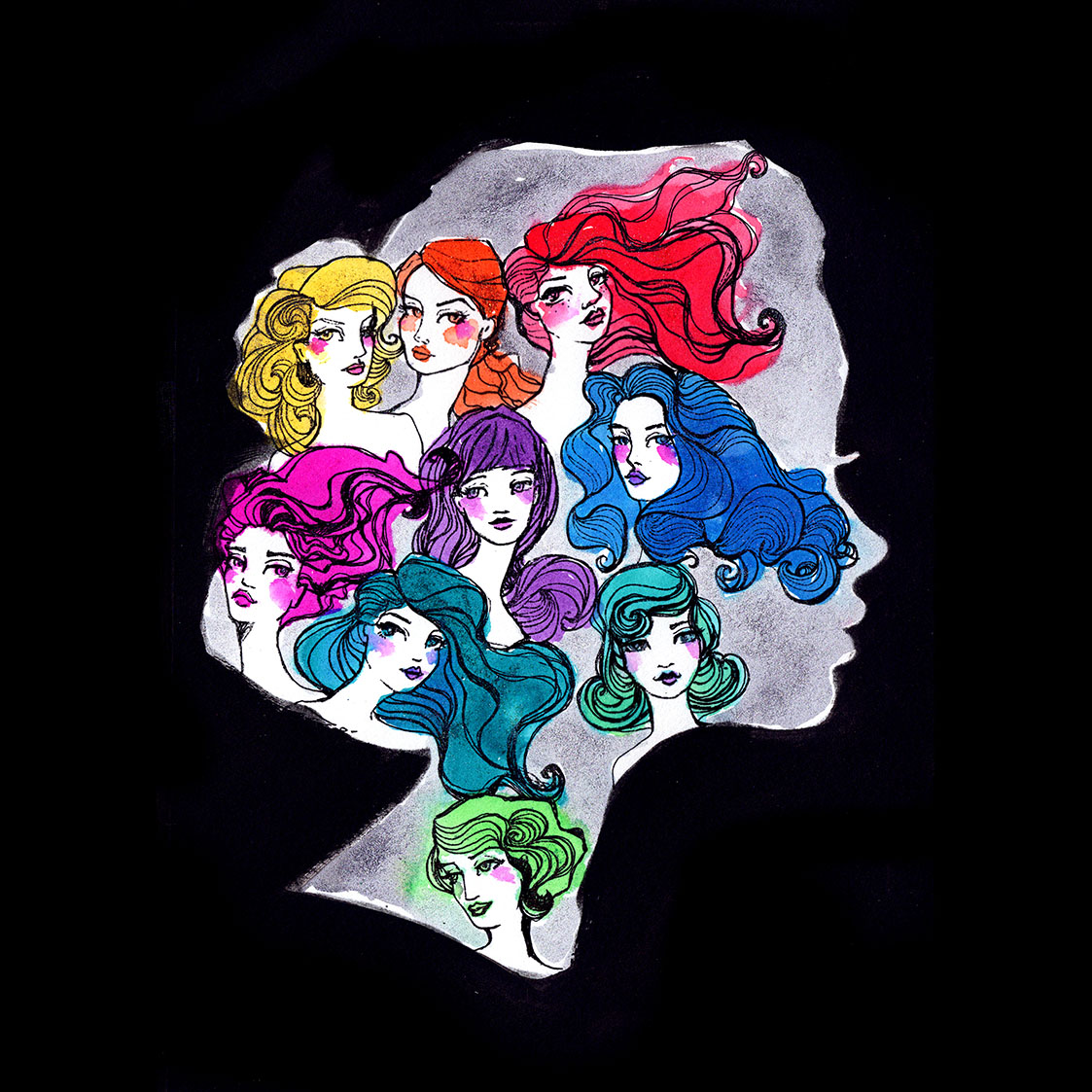 Dainty Dame Stencil | 2 piece mask & stencil set - Image 5