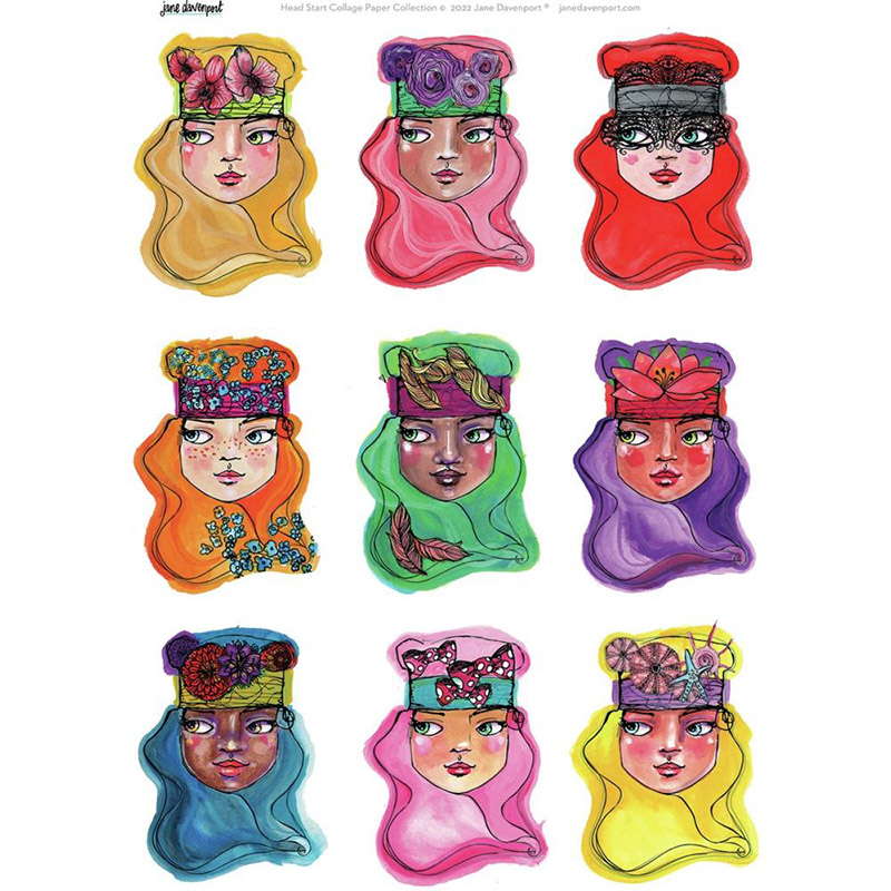 Bright Girls Collage Sheets - Image 2