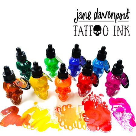 Tattoo Ink  'Jolly Rodger' colours |  water-resistant inks!