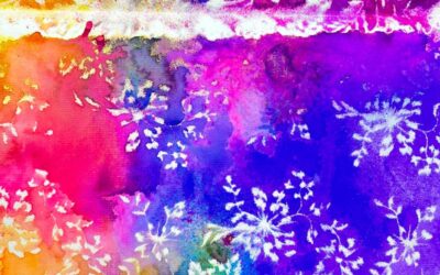 Creative colour chaos with spray inks!