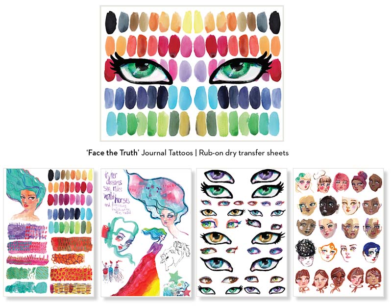 'Face The Truth' Journal Tattoos | rub-on transfers - Image 4