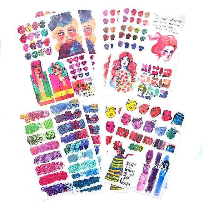 'Loved Up' Journal Tattoos | rub-on transfers - Image 3