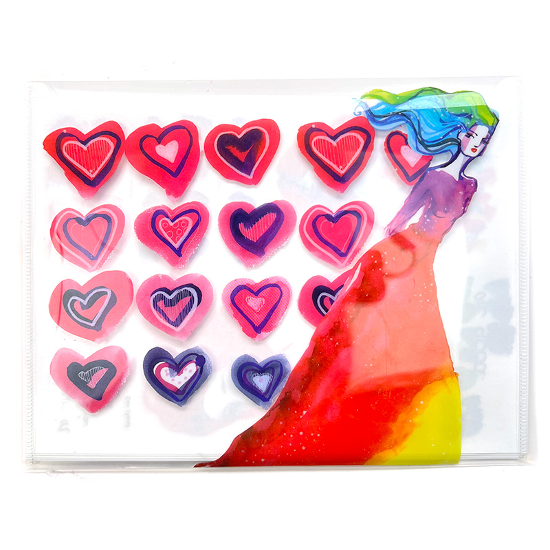 'Loved Up' Journal Tattoos | rub-on transfers - Image 2