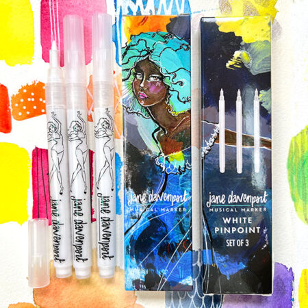 White PinPoint trio | Superfine, opaque paint pens